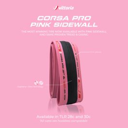   Vittoria Corsa PRO PINK TLR Special Edition - hajtogatható külső gumi