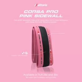   Vittoria Corsa PRO PINK TLR Special Edition - hajtogatható külső gumi