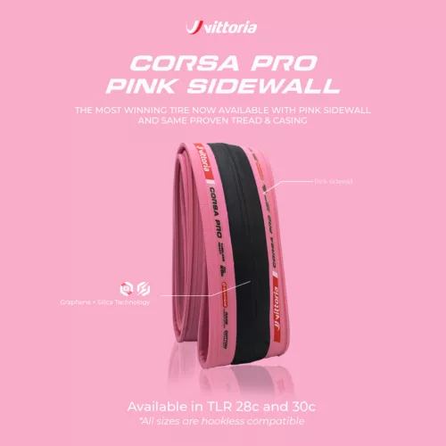Vittoria Corsa PRO PINK TLR Special Edition - hajtogatható külső gumi