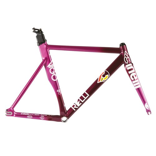 Cinelli Vigorelli Track Alu váz-szett - Burgundy Nebula