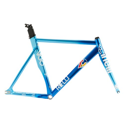 Cinelli Vigorelli Track Alu váz-szett - 80s Nazionale Blue
