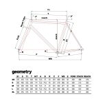 Cinelli Vigorelli Track Steel váz-szett - 80s Team Red-White