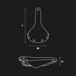 Brooks B17 Short nyereg - női