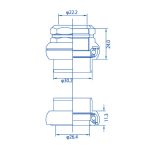 Tange Falcon FL250C kormánycsapágy