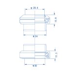 Tange Technoglide J-27 kormánycsapágy